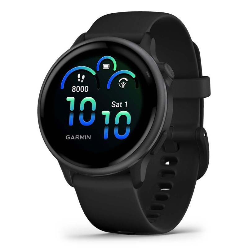SMARTWATCH GARMIN VIVOACTIVE 6, Display da 1,2 ", Touchscreen, 8 GB, Bluetooth, Modulo GPS integrato, Waterproof, Nero / Ardesia