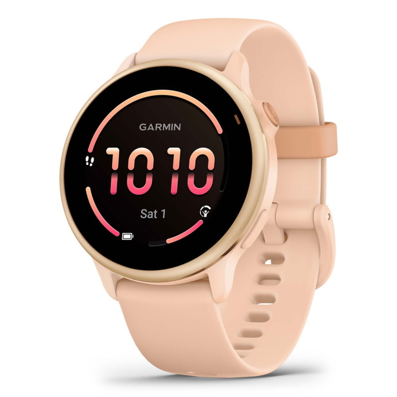 SMARTWATCH GARMIN VIVOACTIVE 6, Display da 1,2 ", Touchscreen, 8 GB, Bluetooth, Modulo GPS integrato, Waterproof, Rosa / Oro