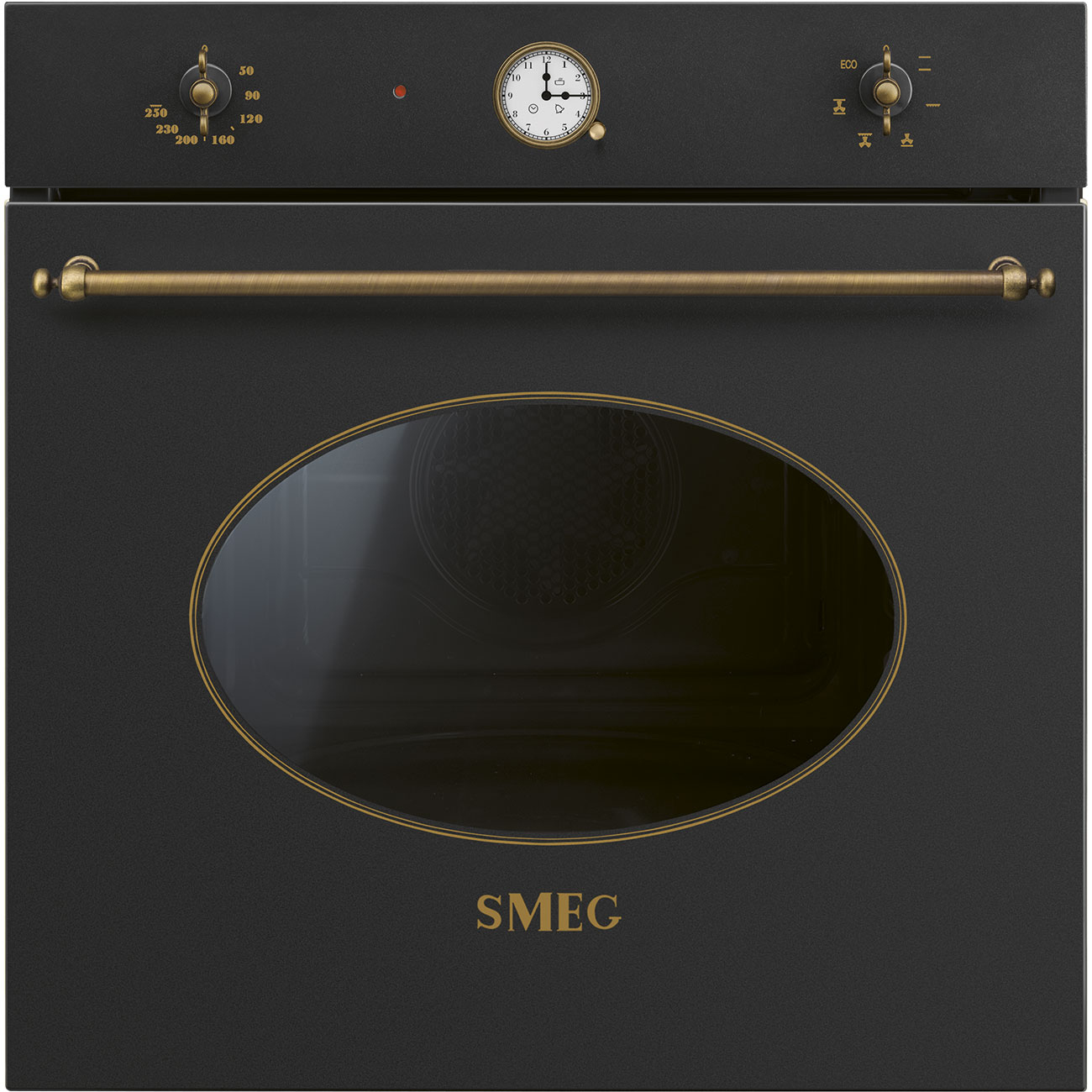 Smeg Coloniale Sf68c1ao Forno 70 L 3000 W Antracite Made In Italy. Dimensione Del Forno: Media, Tipo Di Forno: Forno Elettrico, Capacità Interna Forno Totale: 70 L. Posizionamento D... - Smeg Sf68c1ao