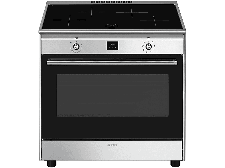 SMEG CUCINA CG90CIXT, Piano cottura elettrico, zone 4, classe A