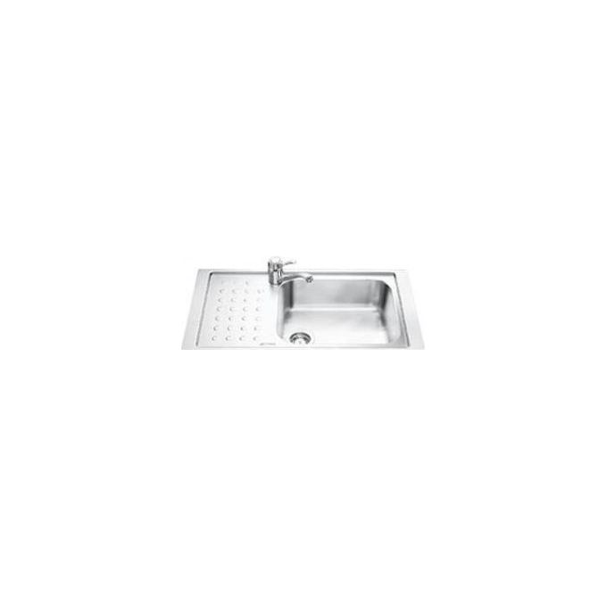 Smeg LV951FS-3 Lavello 1 vasca 45 cm larghezza vasca 21 cm profondita' (86.7x51.2x21 cm) colore Acciaio inox