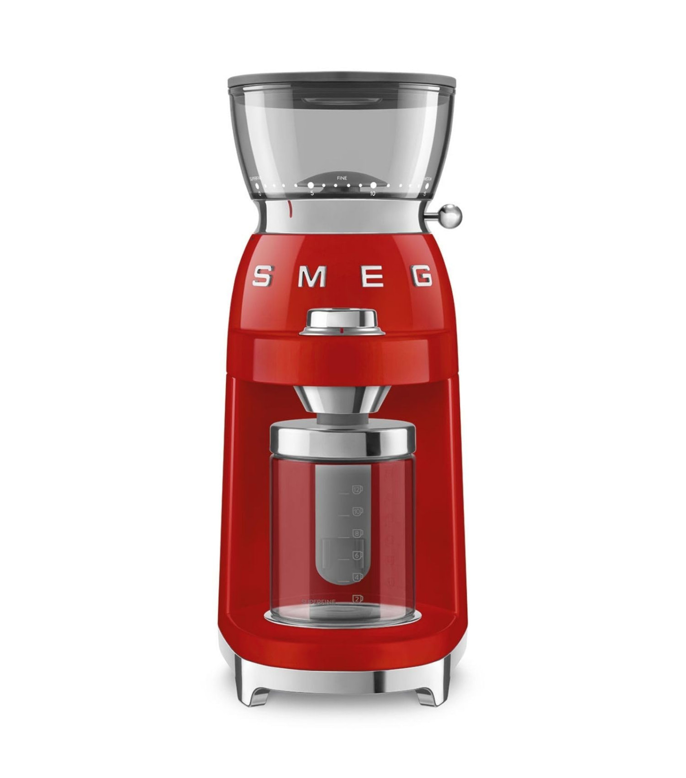 Smeg Macinacaffè 240g 150w Rosso - Cgf03rdeu