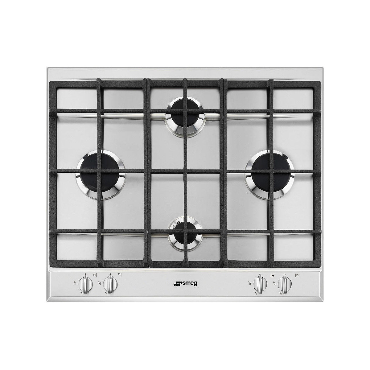 Smeg P260xgh Piano Cottura 60cm 4 Fuochi A Gas Colore Inox