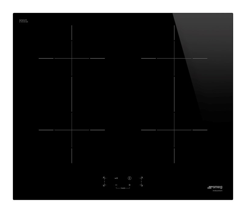Smeg - Piano Cottura Induzione Sib2641d 60 Cm-nero/vetro
