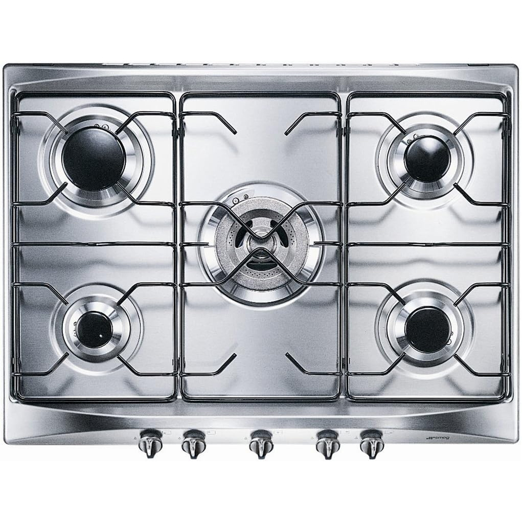 Smeg - Se706sx3. Colore Del Prodotto: Argento, Posizionamento Dell'apparecchio: Da Incasso, Tipo Di Piano Cottura: Gas. Larghezza: 685 Mm, Altezza: 500 Mm