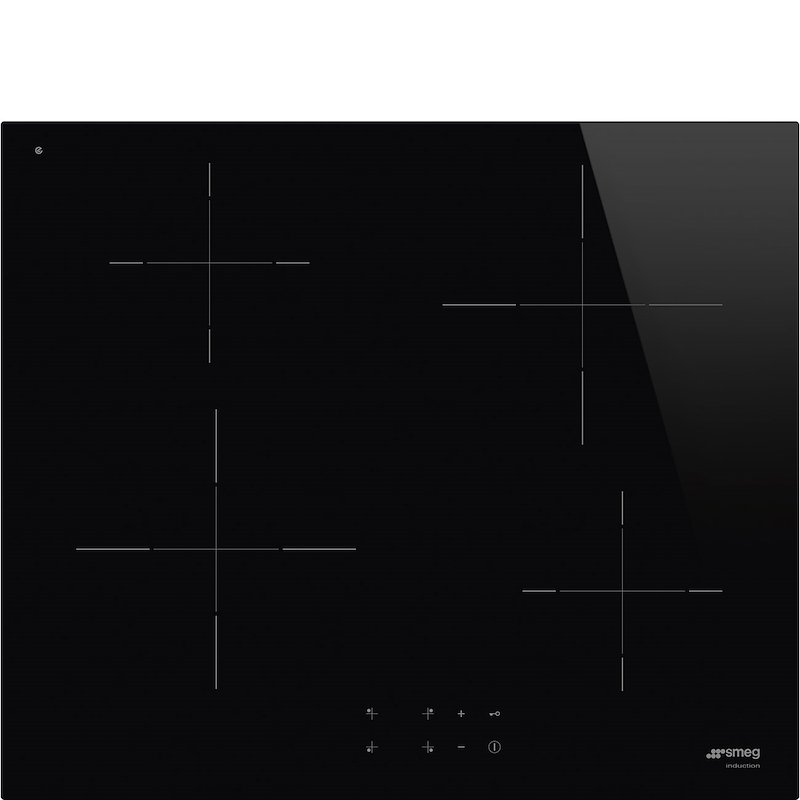 SMEG SI2641D PIANO COTTURA A INDUZIONE, 4 zone di cottura, dimensioni: L 60 cm, P 51 piano in Vetroceramica, Vetroceramica Nero