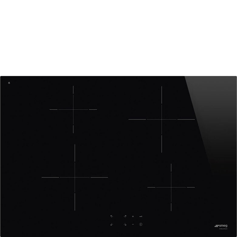 SMEG SI2741D PIANO COTTURA A INDUZIONE, 4 zone di cottura, dimensioni: L 75 cm, P 51 piano in Vetroceramica, Nero
