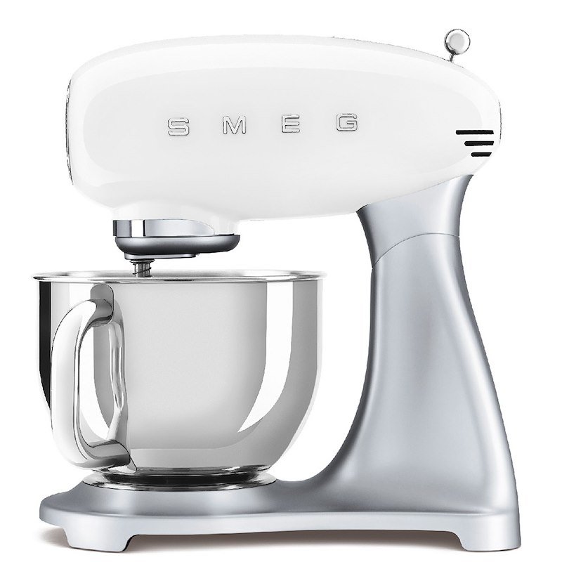 SMEG SMF04WHEU IMPASTATRICE, 800 W, capacità ciotola 4,8 l, Bianco