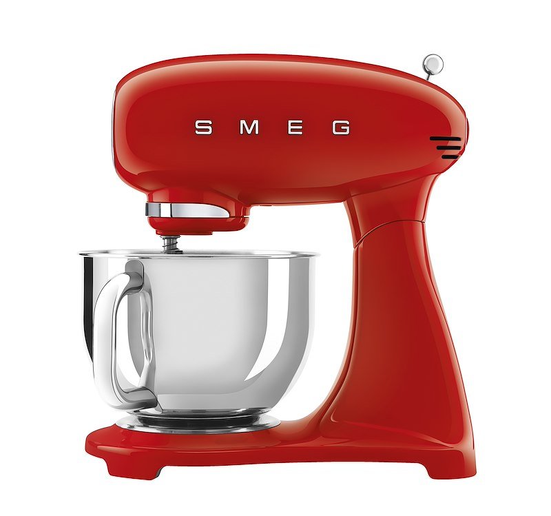 SMEG SMF05RDEU IMPASTATRICE, 1000 W, capacità ciotola 4,8 l, Rosso