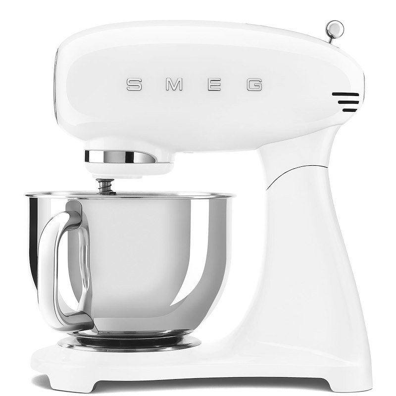 SMEG SMF05WHEU IMPASTATRICE, 1000 W, capacità ciotola 4,8 l, Bianco