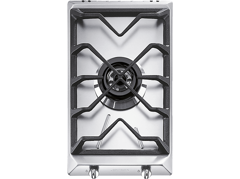SMEG SRV531GH5 PIANO COTTURA GAS, 1 zone di cottura, dimensioni: L 30,6 cm, P 50 piano in Acciaio inossidabile, Inox
