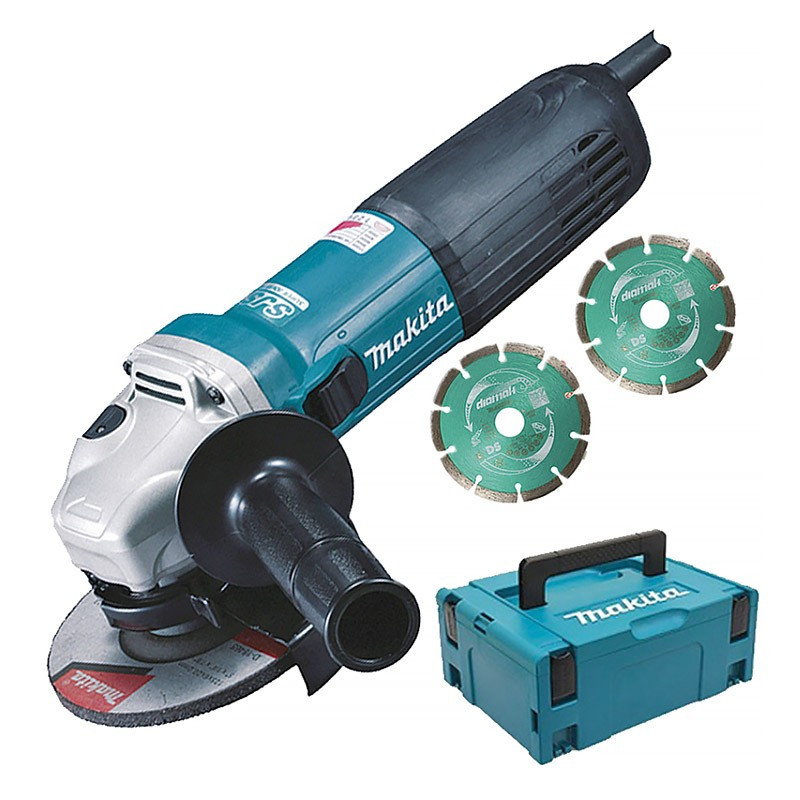 Smerigliatrice 125mm 1100w Makita Con Accessori - Ga5040rkdj
