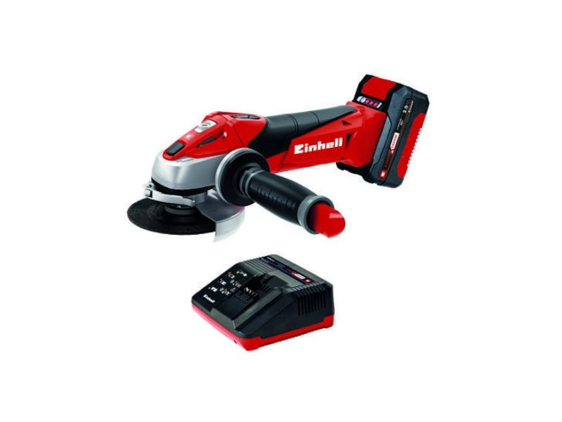 Smerigliatrice angolare a batteria Einhell TE-AG 18/115 Li con batteria e carica