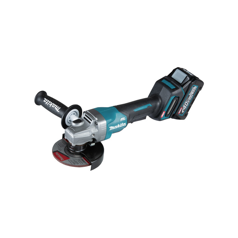 Smerigliatrice Angolare A Batteria Makita Ga016gm201 Ø 125 Mm 40 V Max. / 2x 4,0 Ah Batteria + Caricabatterie In Makpac Smerigliatrice Angolare A Batteria Makita Ga016gm201 Ø 125 Mm 40 V Max. / 2x 4,0 Ah Batteria + Caricabatterie In Makpac