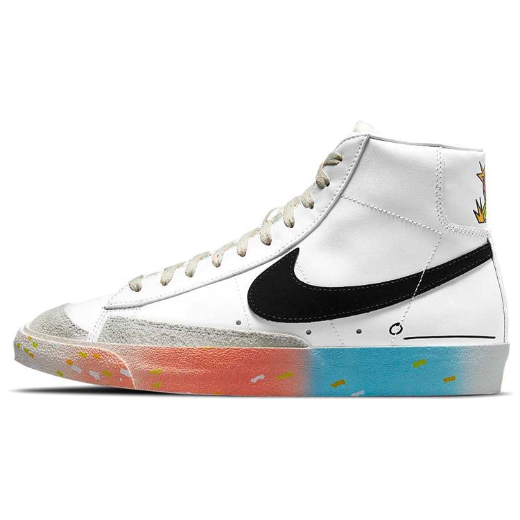 Sneakers da uomo Nike Blazer Mid 77 Vintage Make It Count Bianco Nero Vela DJ4278-101 38.5 white