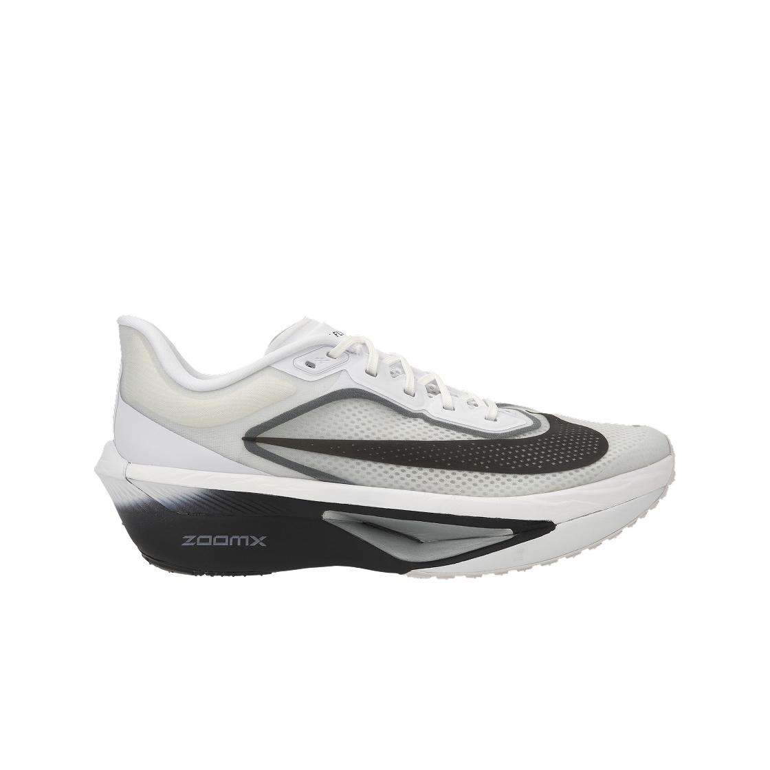 Sneakers da uomo Nike Zoom Fly 6 Bianco Nero Grigio fumo Argento metallizzato FN8454-100 38.5 gray