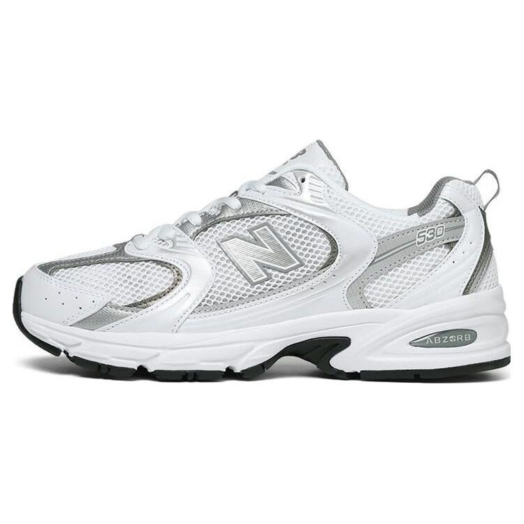 Sneakers Unisex New Balance 530 Bianco Argento Metallizzato MR530AD 40.5 white