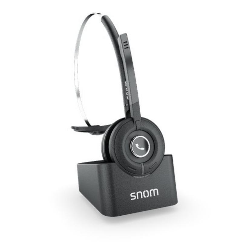 Snom a190 auricolare wireless a padiglione ufficio nero