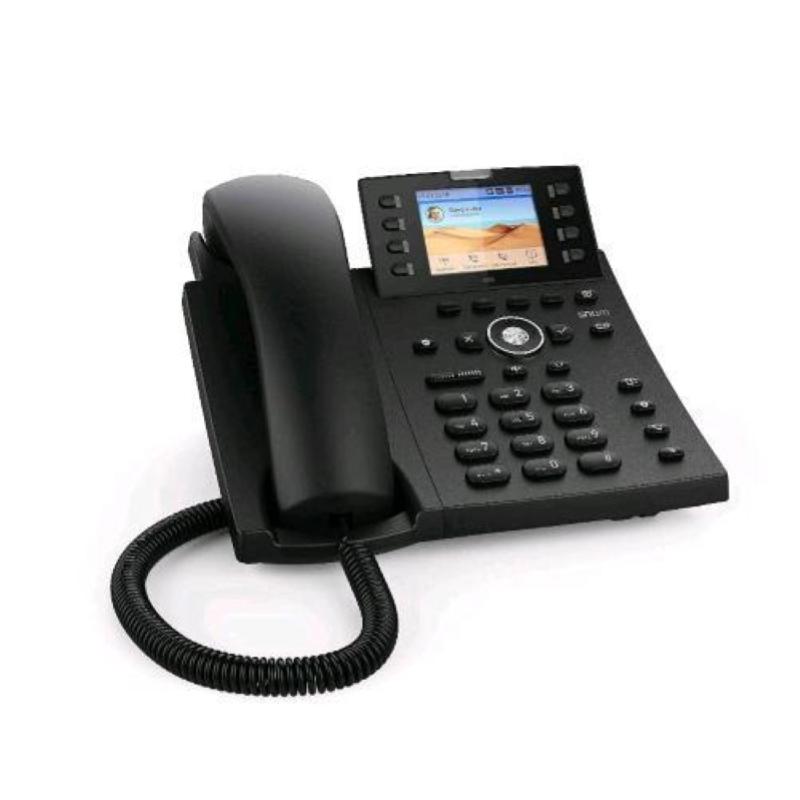Snom d335 telefono fisso ip display 2.7 a colori 12 sip identita poe 2x gigabit ethernet nero