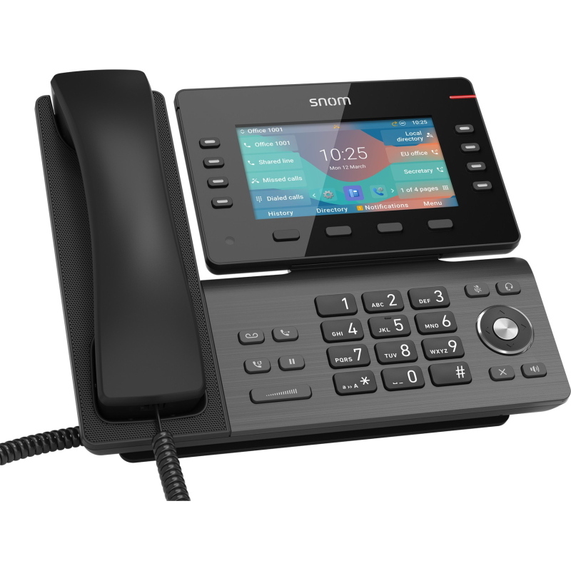 Snom d862 telefono ip nero lcd
