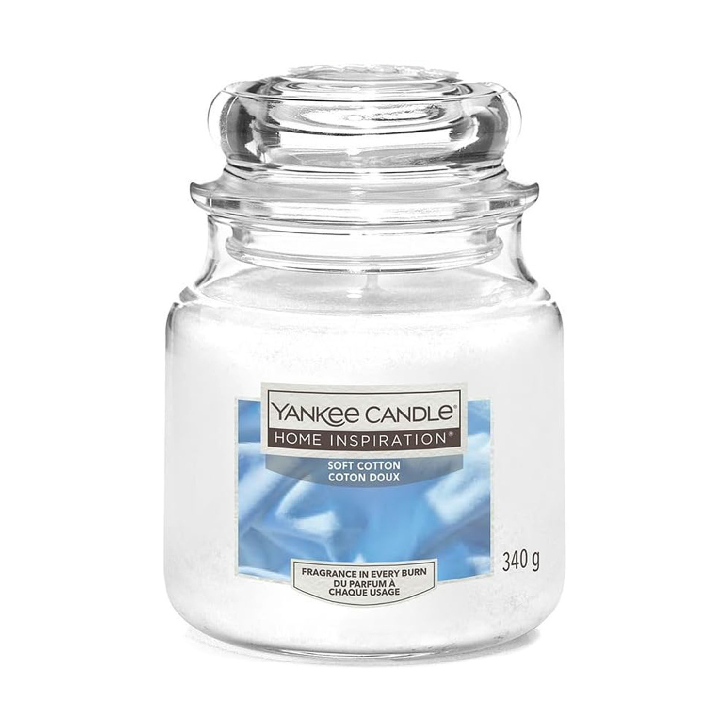 Soft Cotton, candela in giara media Yankee Candle