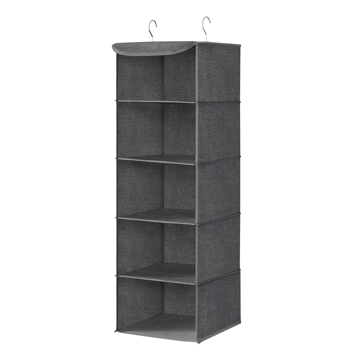 SONGMICS Set di 2, Organizer da Appendere, Borsa da Appendere per Armadio, Pieghevole, Salvaspazio, con Ganci in Metallo, Rinforzo in Bambù, Motivo in Lino, Grigio/Sabbia Beige/Grigio Chiaro SONGMICS Set di 2, Organizer da Appendere, Borsa da Appendere per Armadio, Pieghevole, Salvaspazio, con Ganci in Metallo, Rinforzo in Bambù, Motivo in Lino, Grigio/Sabbia Beige/Grigio Chiaro