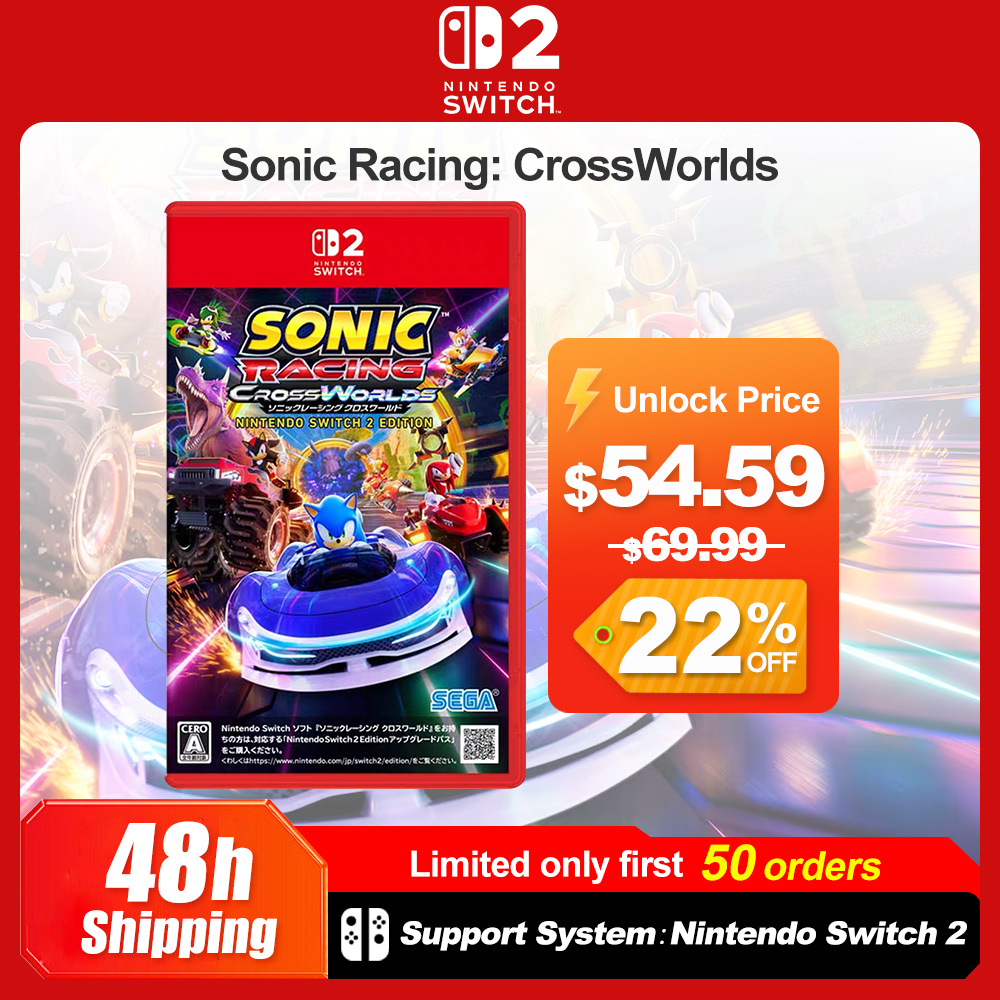 Sonic Racing CrossWorlds per Nintendo Switch 2 - Gioco Fisico su Scheda per Switch 2 - Offerte Giochi di Corse - Supporta 1-4 Giocatori per NS2