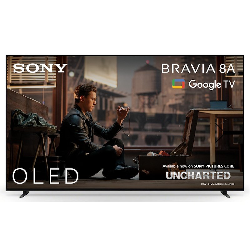 SONY 55 BRAVIA 8 A TV OLED, SMART TV, ", Processore Cognitive Processor XR, Nero, Classe F