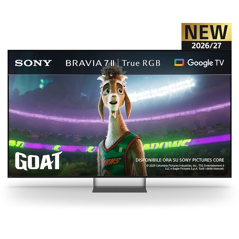 SONY 65 BRAVIA 7 II TV TRUE RGB, SMART TV, ", True Processore XR Processor con AI, Nero, Classe D