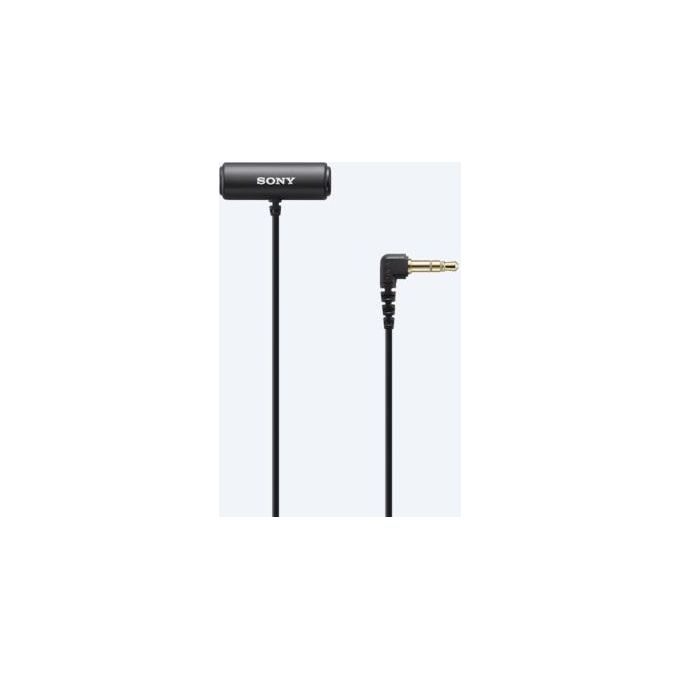 Sony ECM-LV1 Microfono Lavalier Stereo Omnidirezionale Cablato Jack 3.5 mm colore Nero Sony ECM-LV1 Microfono Lavalier Stereo Omnidirezionale Cablato Jack 3.5 mm colore Nero