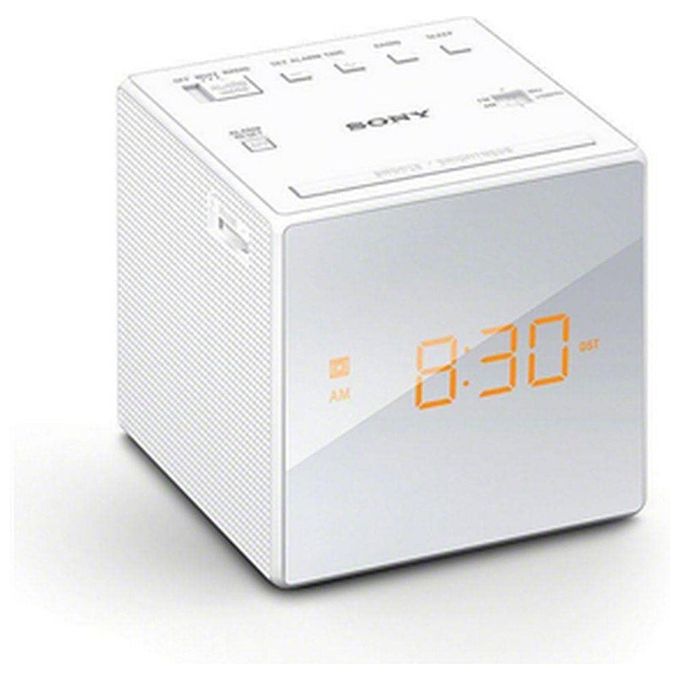 Sony ICFC1W Radiosveglia FM AM Display LED Funzione Snooze Allarme Buzzer colore Bianco