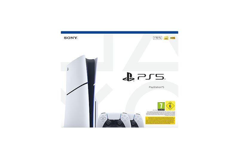 SONY PS5 Disc + 2 DualSense, White