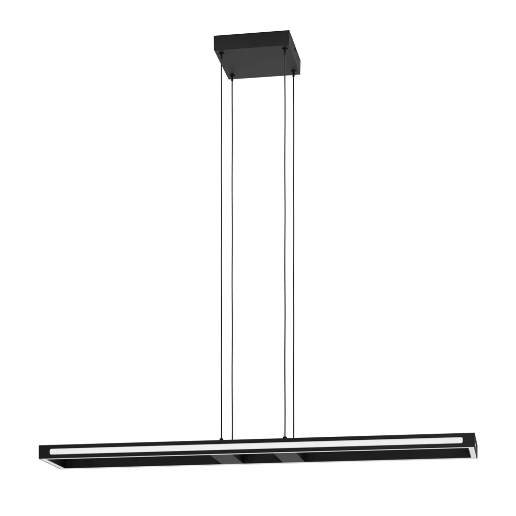 Sospensione Contemporanea Salvilanas-Z Alluminio Nero 1 Luce Led 33W