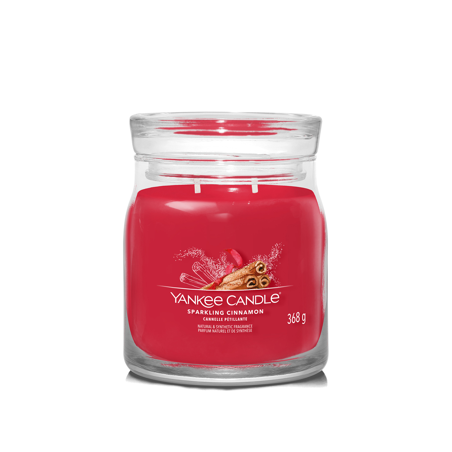 Sparkling Cinnamon candela in giara media Yankee Candle