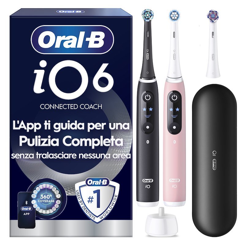Spazzolino elettrico ORAL-B IO6 DUO NERO/ROSA BOX