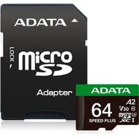 Speed Plus 64 GB MicroSDXC Classe 10, Scheda di memoria