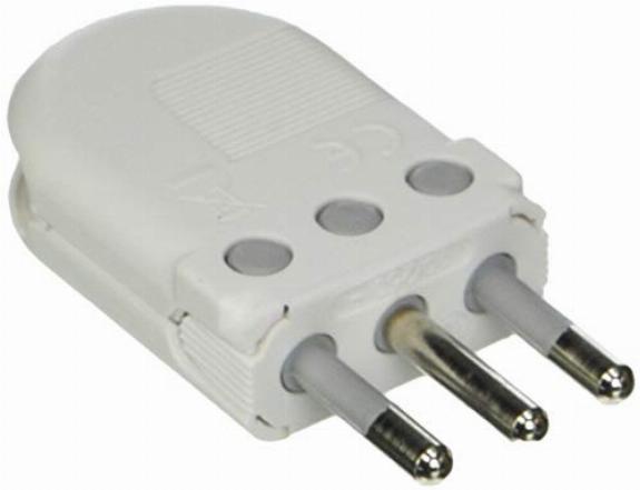 Spina Volante 2p+t 10a Colore Bianco S2495ta - Bticino