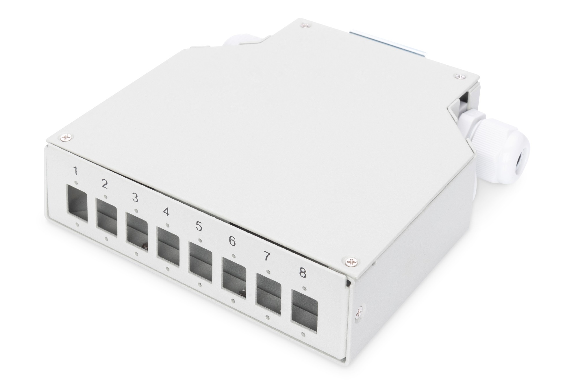 Splice Box Din Rail Per 8 Accoppiatori Lc/Dx Splice Box Din Rail Per 8 Accoppiatori Lc/Dx