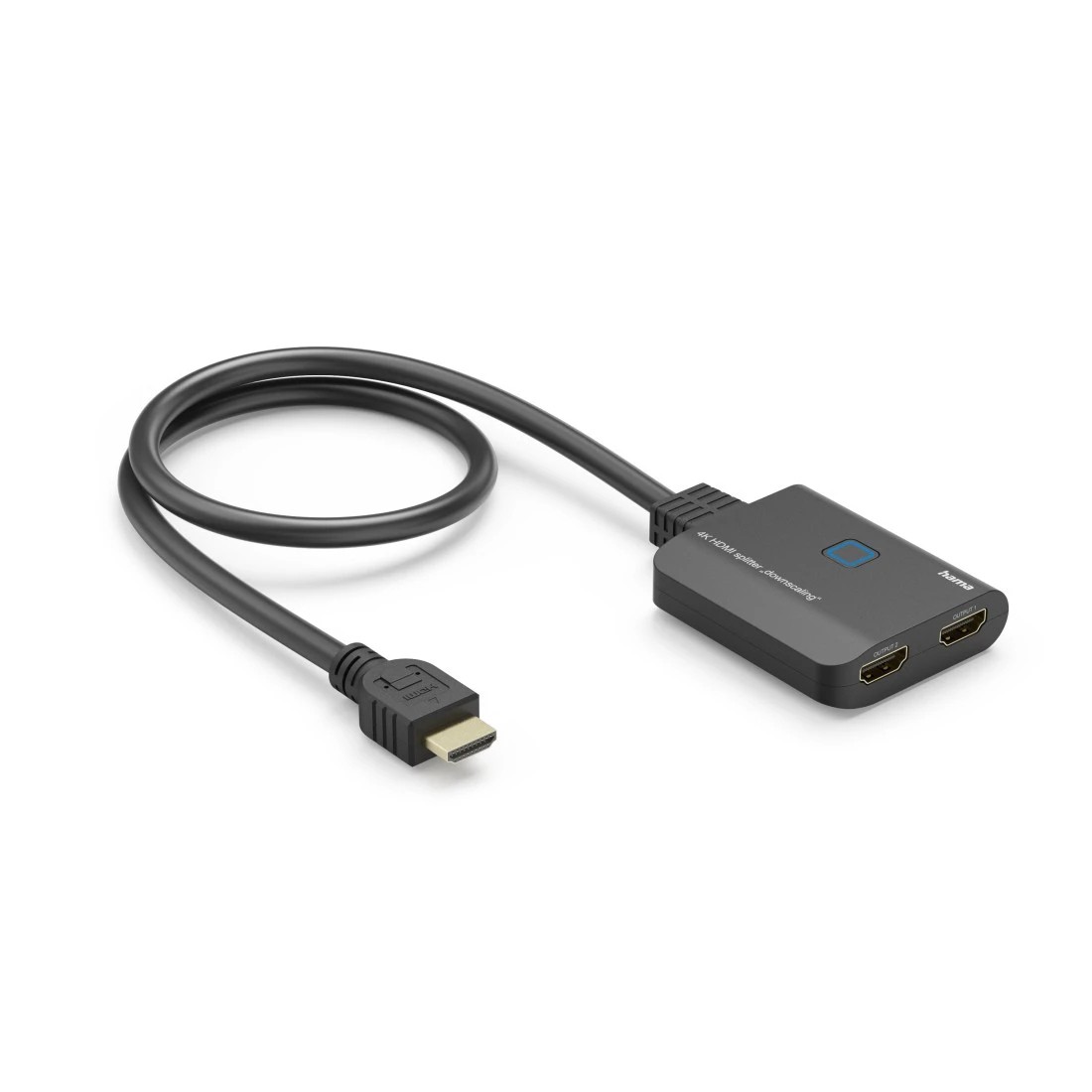 Splitter HDMI 4K Hama - 1 ingresso - 2 uscite - Indicatore LED - 655x16x555 cm - Nero Splitter HDMI 4K Hama - 1 ingresso - 2 uscite - Indicatore LED - 655x16x555 cm - Nero
