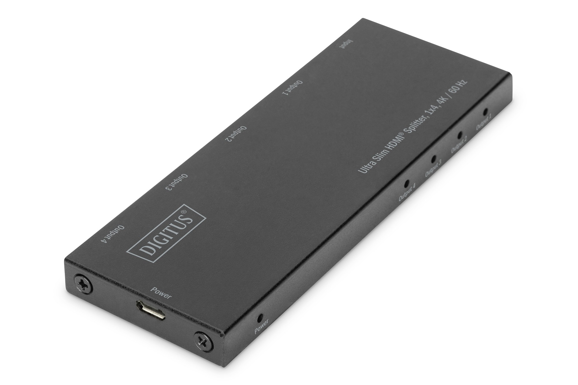 Splitter Hdmi Ultra Slim 1X4 4K/60Hz Hdr Hdcp 2.2 18 Gbps Micro Usb Power