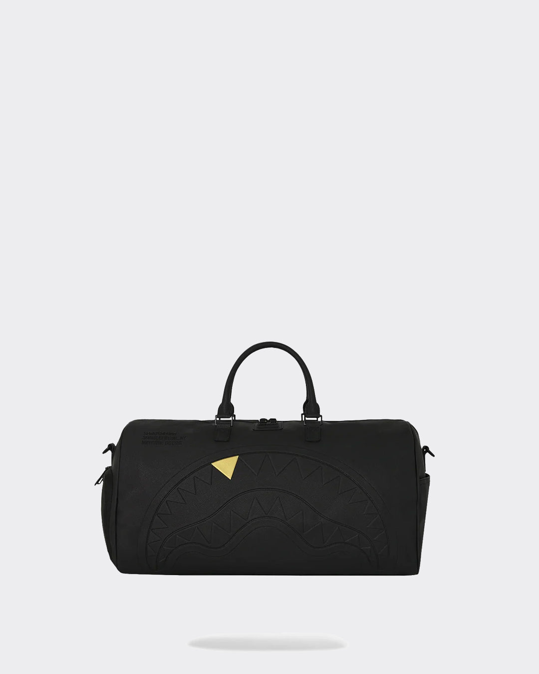 Sprayground Duffle Bag Embossed Gold Tooth Blacked Out