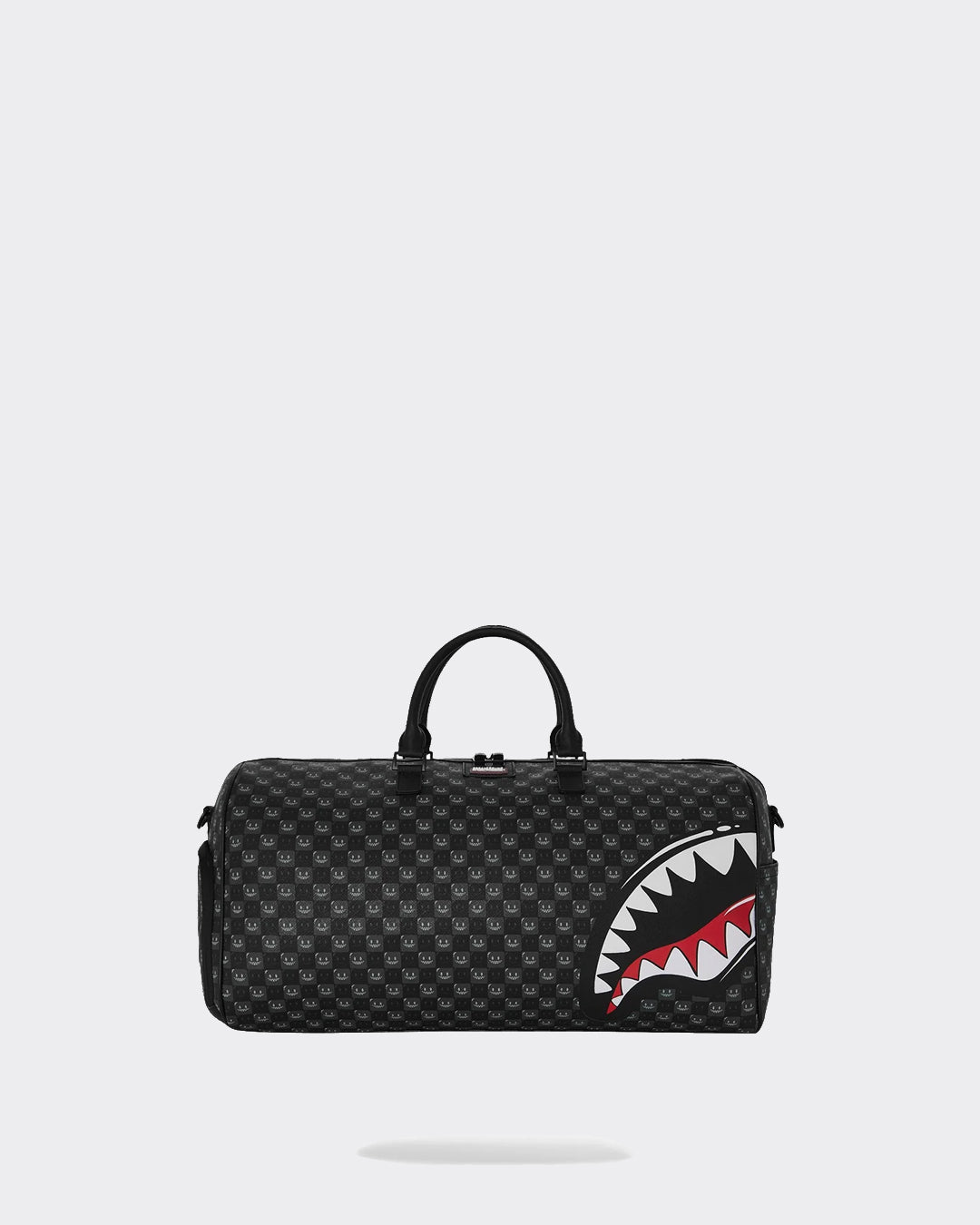 Sprayground Duffle Bag Sharks In Paris Wtf Bubbly Check Black