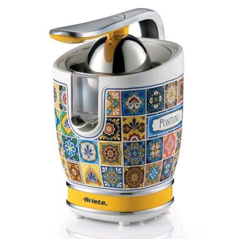 SPREMIAGRUMI ARIETE POSITANO, Potenza 85 W, Recipiente succo da 0,6 l, 2 velocità velocità, in Metal, MULTICOLORE
