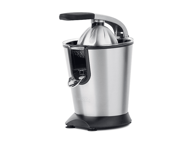 SPREMIAGRUMI H.KOENIG AGR80, Potenza 160 W, Recipiente succo da 0,5 l, in Acciaio inox, ARGENTO