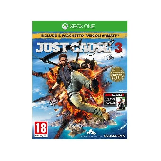 Square Enix 1011229 Just Cause 3 Day One Edition Gioco Xbox One Standard Edizione con DLC inclusi Genere Azione Avventura Sviluppatore Avalanche Studios Data di rilascio 01-12-2015 PEGI 18 colore Nero
