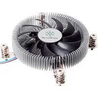 SST-NT07-115X sistema di raffreddamento per computer Circuiti integrati Refrigeratore 8 cm Nero, Metallico, raffreddamento CPU