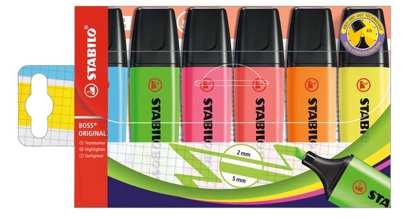 STABILO BOSS Original evidenziatore 6 pz Multi STABILO BOSS Original evidenziatore 6 pz Multi