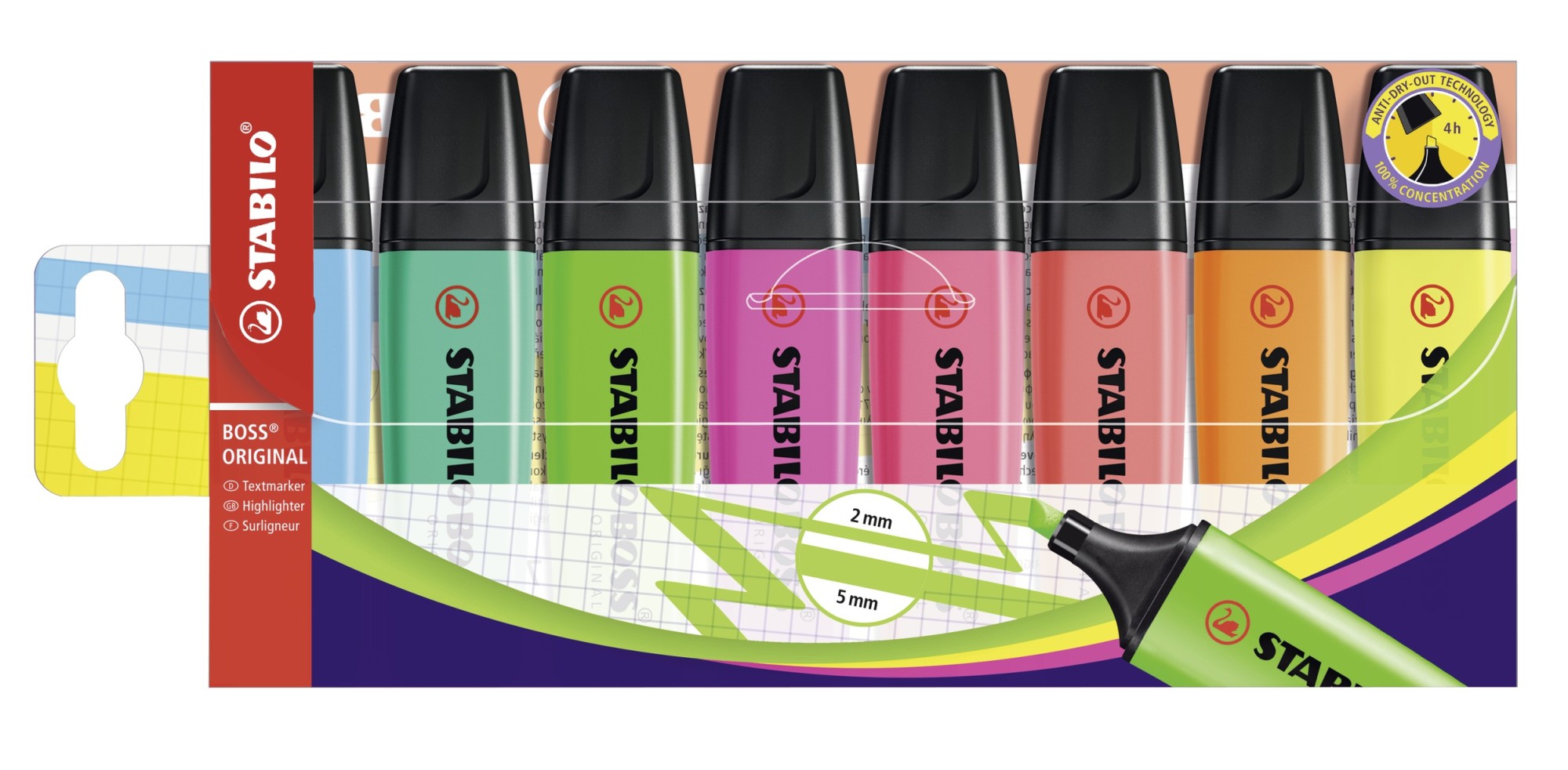 STABILO BOSS Original evidenziatore 8 pz Multi STABILO BOSS Original evidenziatore 8 pz Multi