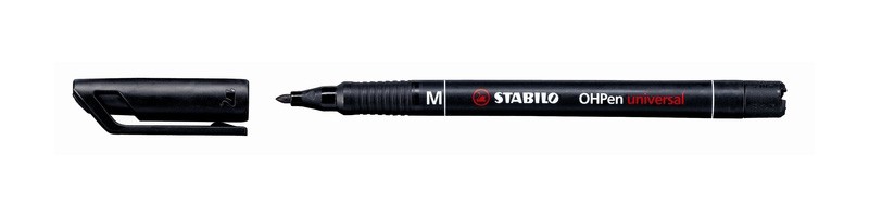 STABILO OHPen marcatore permanente Nero 1 pz STABILO OHPen marcatore permanente Nero 1 pz