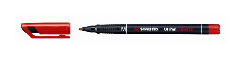 STABILO OHPen marcatore permanente Rosso 1 pz STABILO OHPen marcatore permanente Rosso 1 pz
